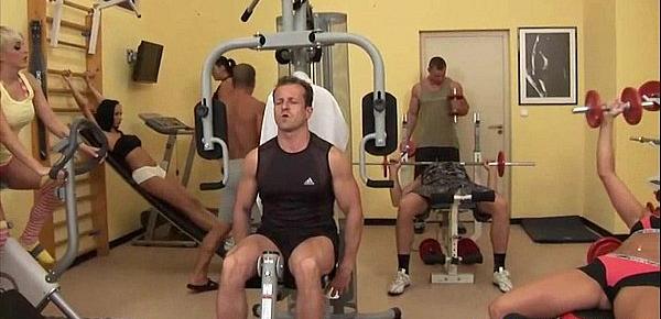  Gym room orgy Christine Lee, Jasmine Black, Jennifer Morante, Tilly Hardy 1